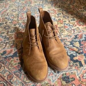 Clark leather boots brown size 9